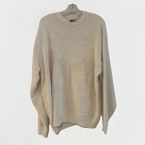 Vintage Northern Reflections Parkhurst Cream Textured Sweater